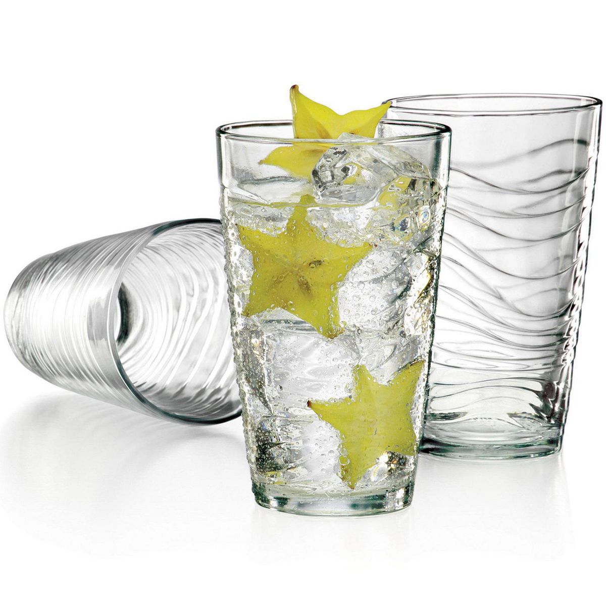 LIBBEY - Set 4 Vasos Alto de Vidrio 530 ml Transparente