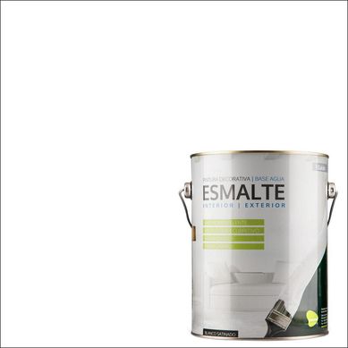 Esmalte al agua premium blanco 1 galn