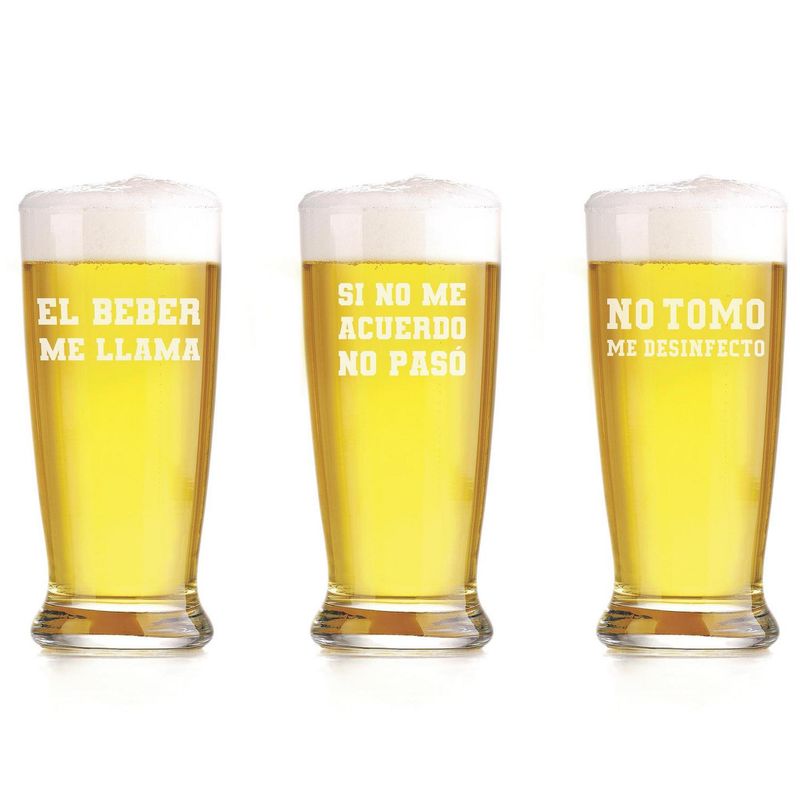 LIBBEY - Set 3 vasos de vidrio 355 ml transparente