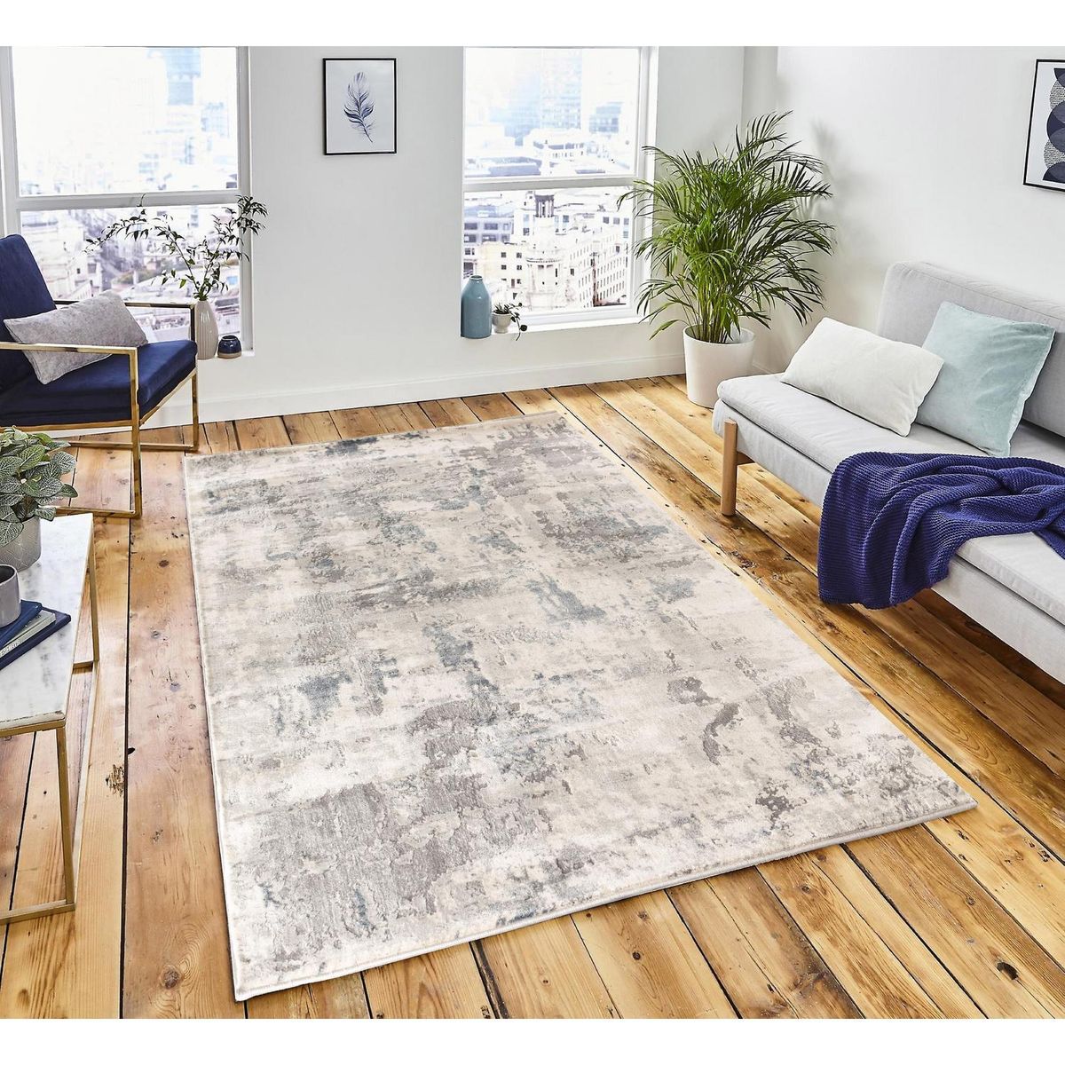 AR DESIGN - Alfombra Verona light grey 160x230 cm