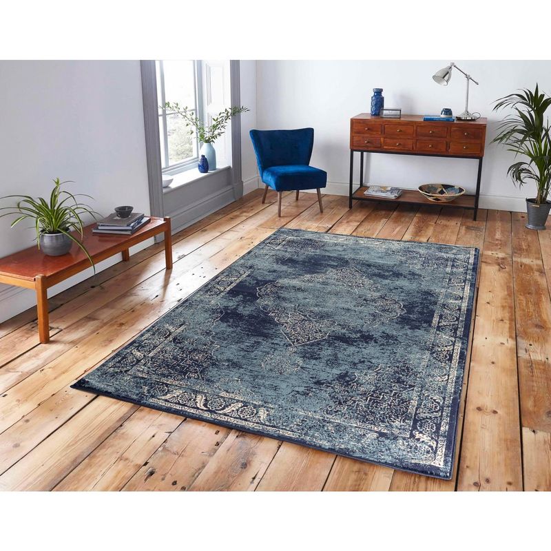 AR DESIGN - Alfombra Antika navy 160x230 cm