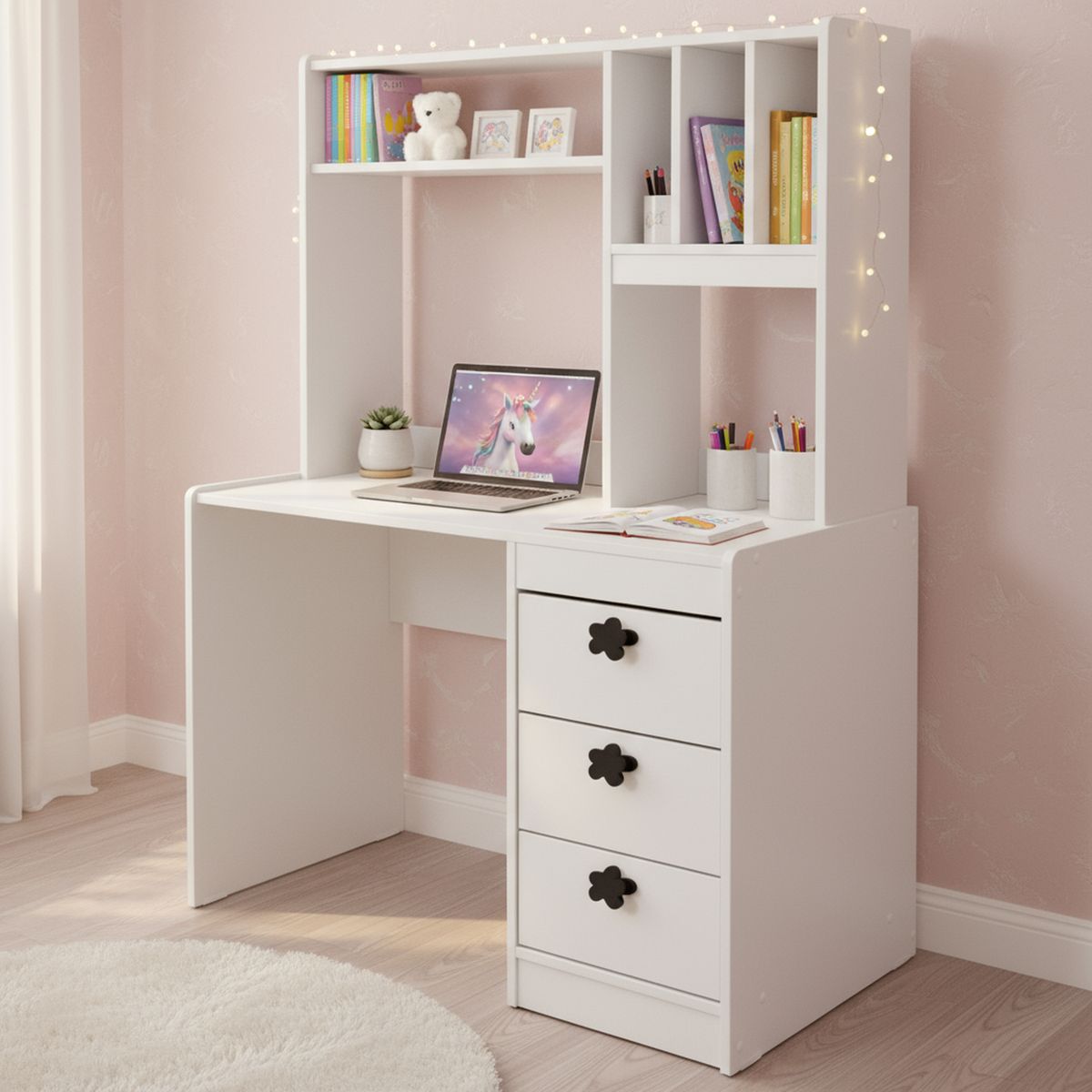 MUEBLES KIDS - Escritorio Blanco 100x150x100 cm