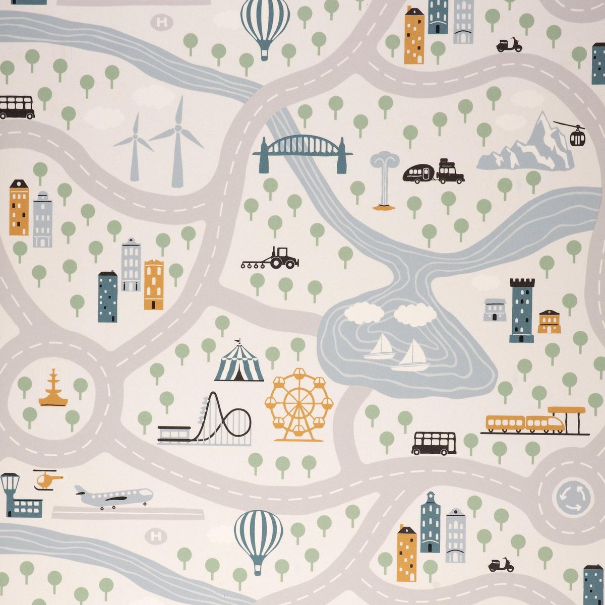 DIB - Piso en Rollo Kids 200x3000 cm PVC Gris