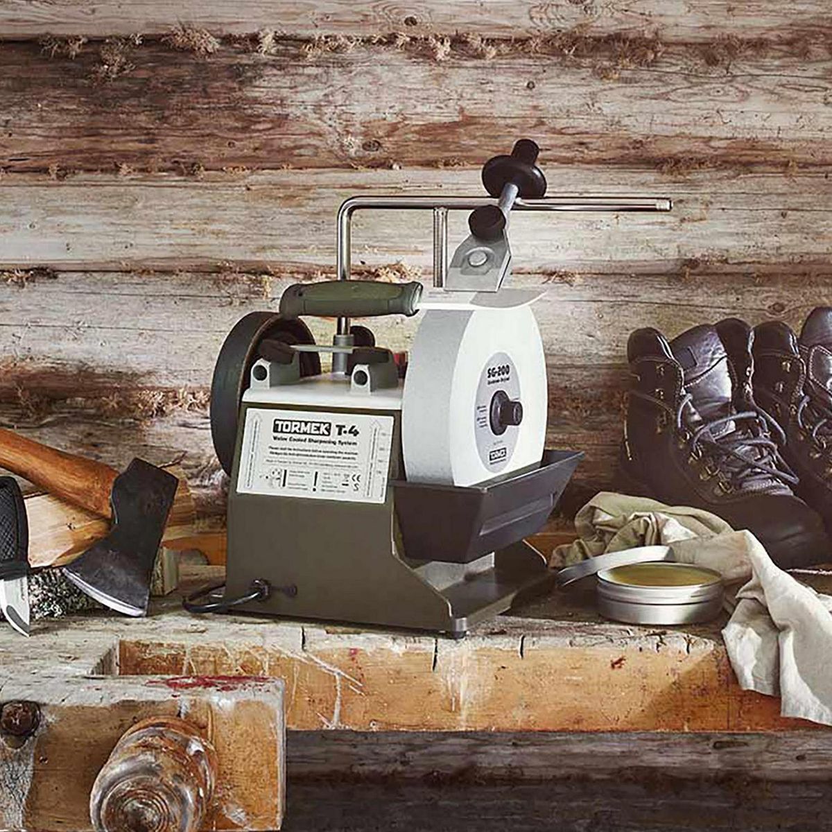 TORMEK - Afiladora Eléctrica 200 mm 120 W T4 BUS