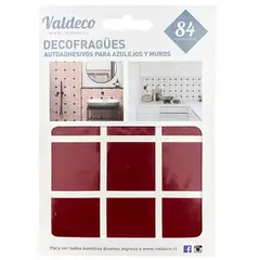 VALDECO - DECOFRAGÜES autoadhesivos azulejos Burdeo