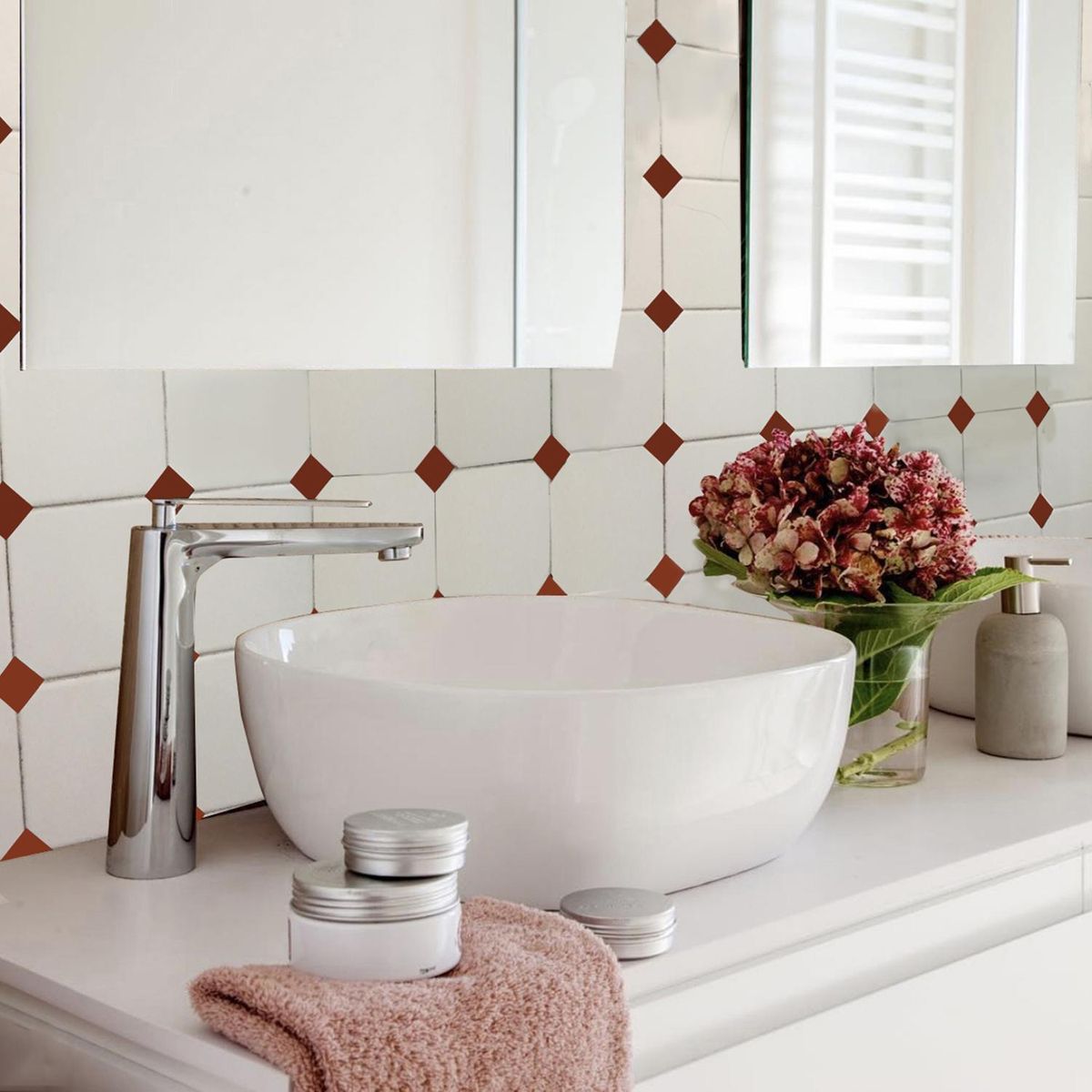 VALDECO - DECOFRAGÜES autoadhesivos azulejos Burdeo