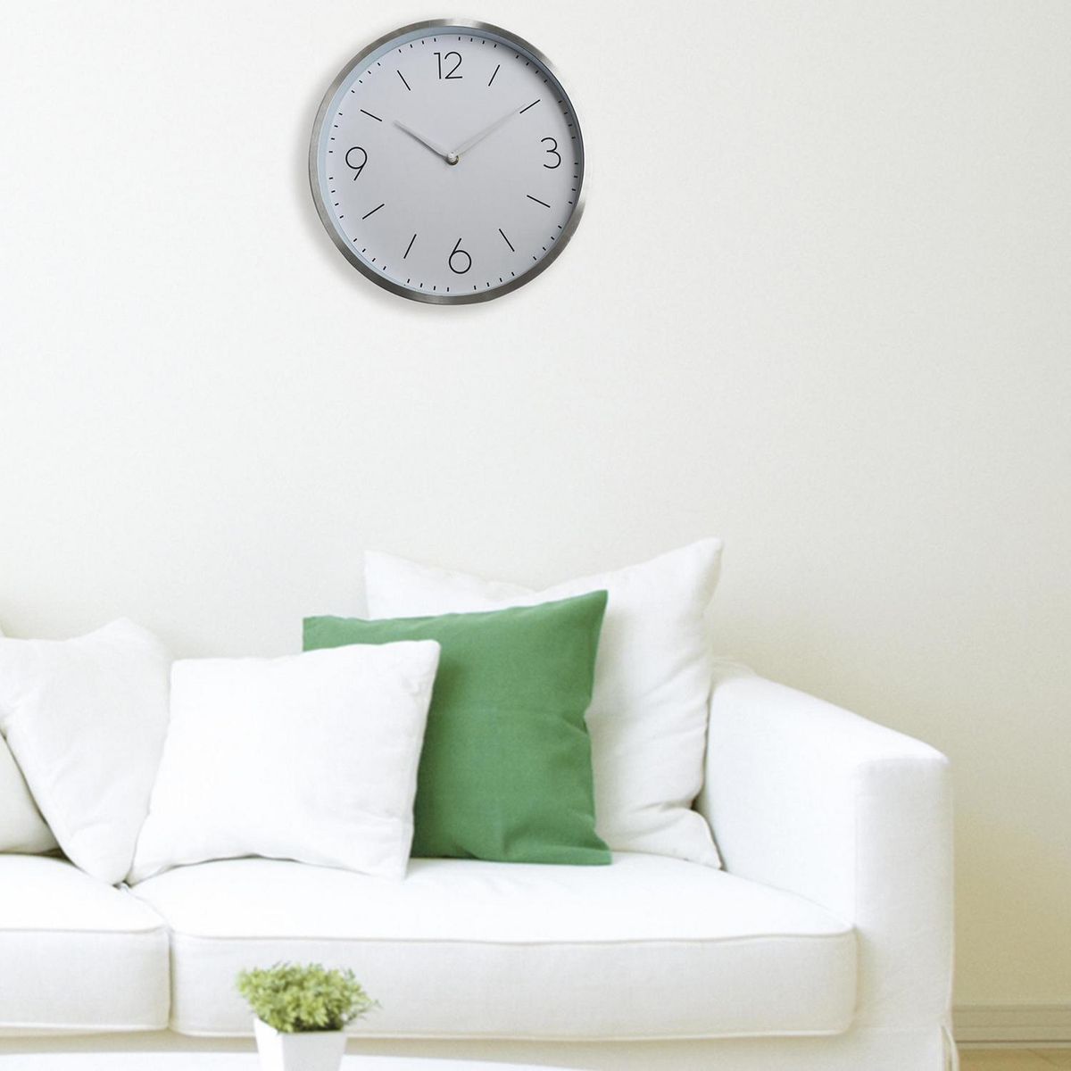 RONDA - Reloj de pared fondo blanco 30 cm