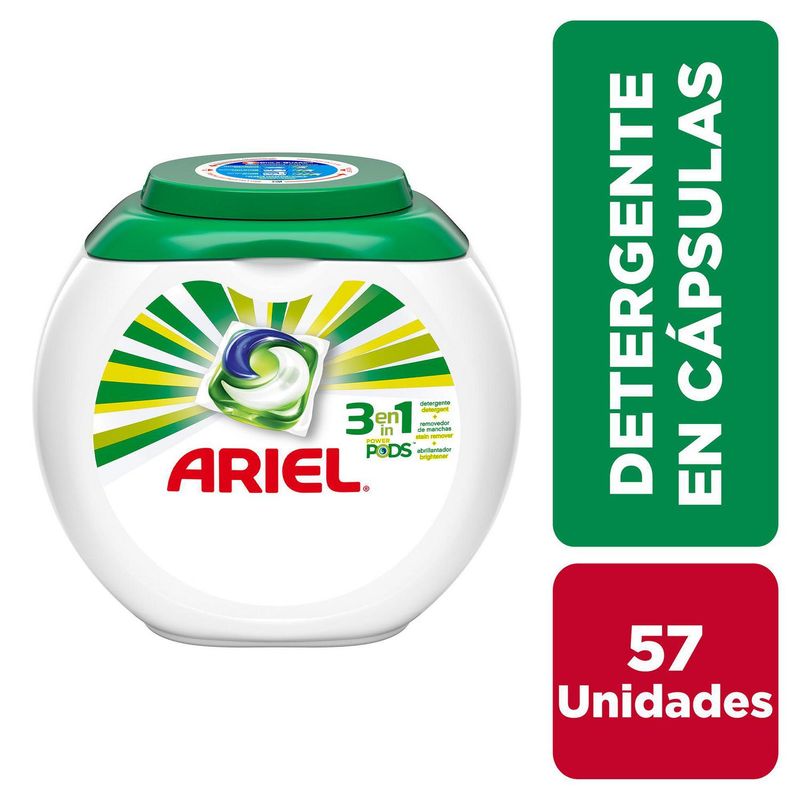 ARIEL - Detergente en Pods 57 Unidades