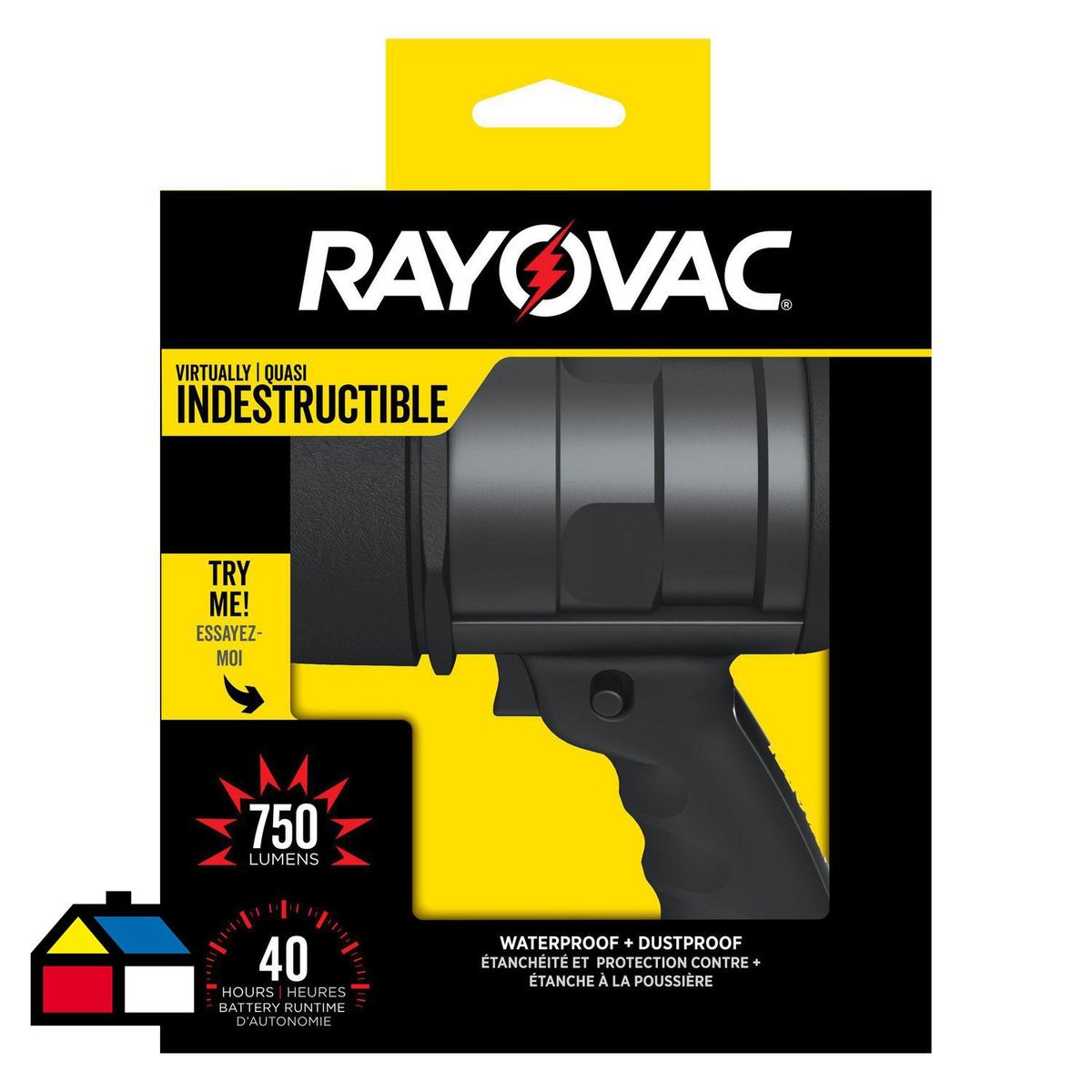 RAYOVAC - Farol Indestructible 670 Lumenes a prueba de agua