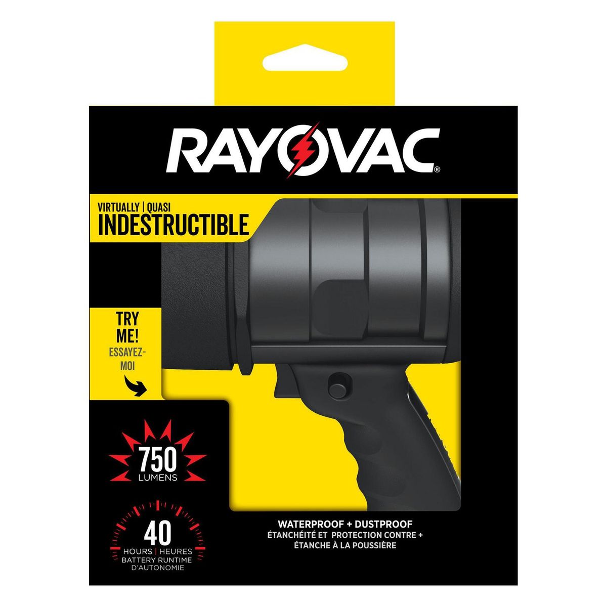RAYOVAC - Farol Indestructible 670 Lumenes a prueba de agua