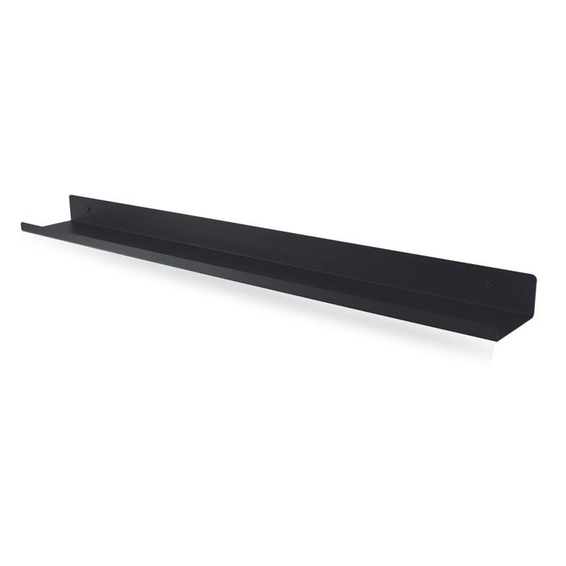 DUCASSE - Repisa Spezia Acero 1 Nivel(es) 80x4.5x9.6 cm Negro