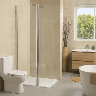 Imagen 2 del producto Mampara Abatible 2 hojas 600 + 400 6 mm TEB_GG7018