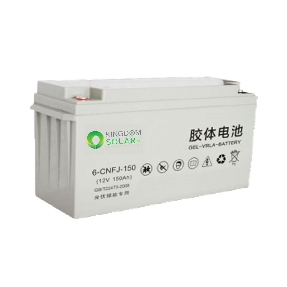 KINGDOM SOLAR - Batería De Gel Ciclo Profundo De 100Ah