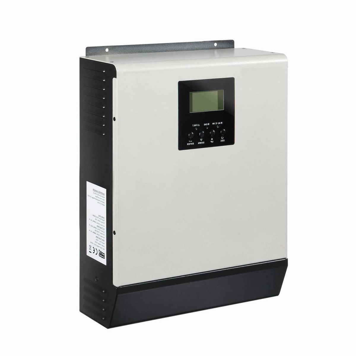 KINGDOM SOLAR - Inversor Hibrido 2.4Kw Con Regulador Pwm 50A Plata