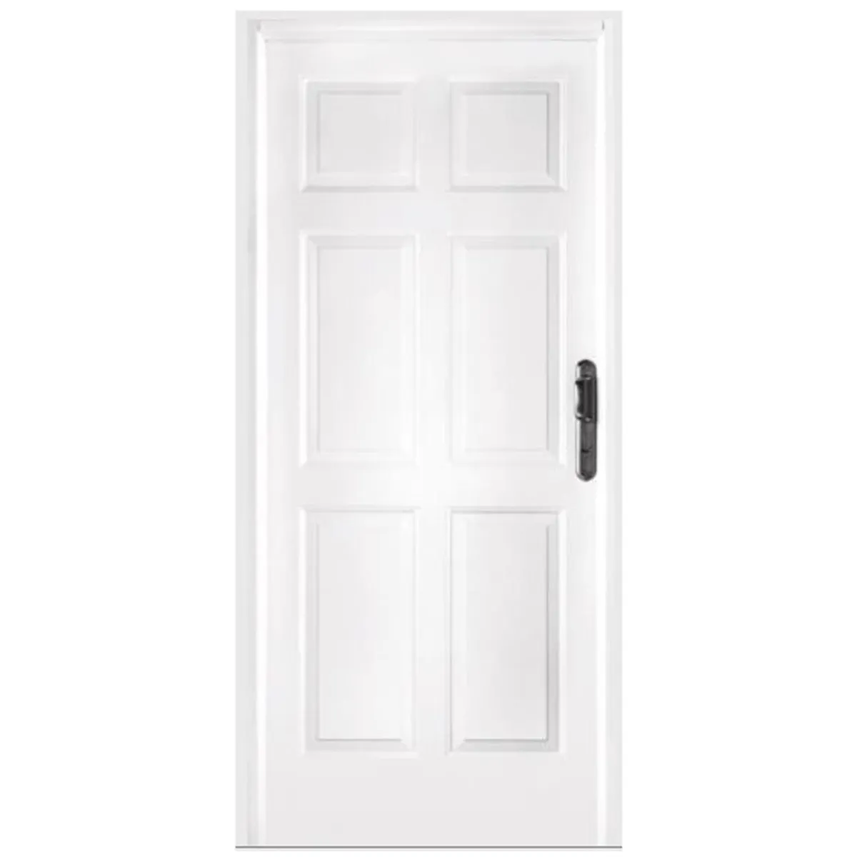 WINTEC - Kit Puerta Exterior Acero galvanizado 6 Paneles Izquierda Blanco