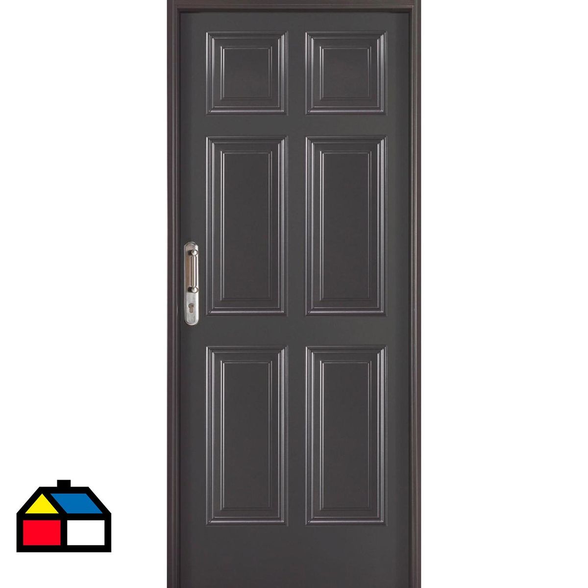 WINTEC - Kit Puerta Exterior Acero galvanizado 89x8 cm 6 Paneles Gris