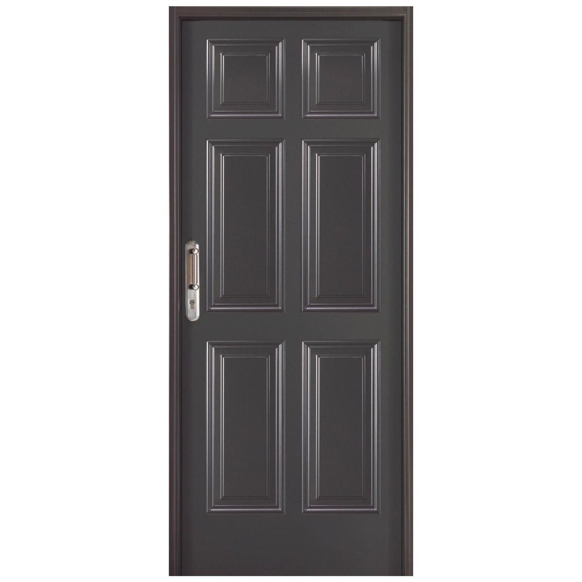 WINTEC - Kit Puerta Exterior Acero galvanizado 89x8 cm 6 Paneles Gris