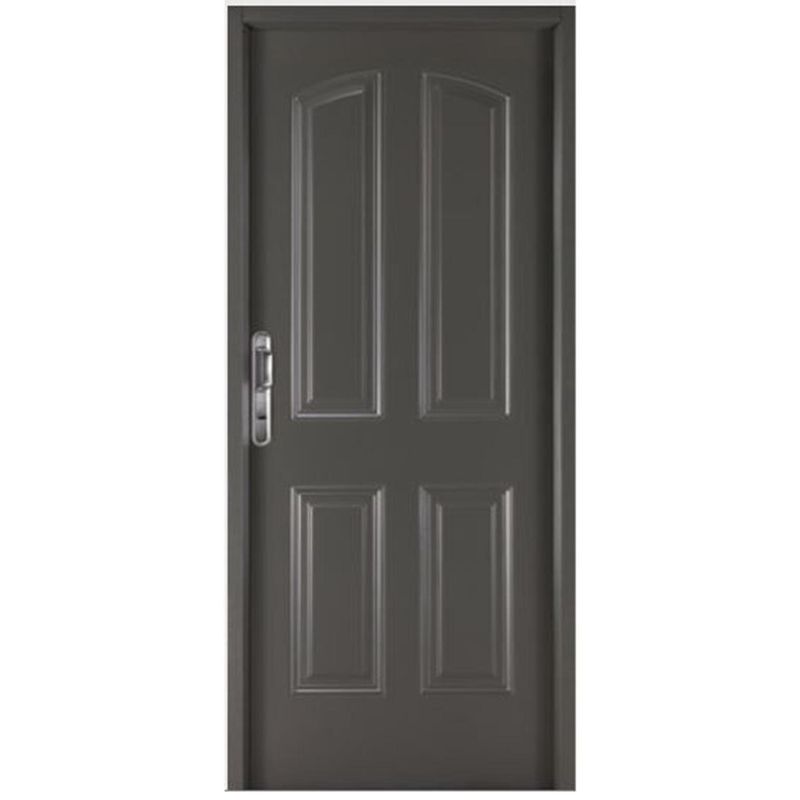 WINTEC - Kit Puerta Exterior Acero galvanizado 80x200 cm 4 Paneles Derecha Gris