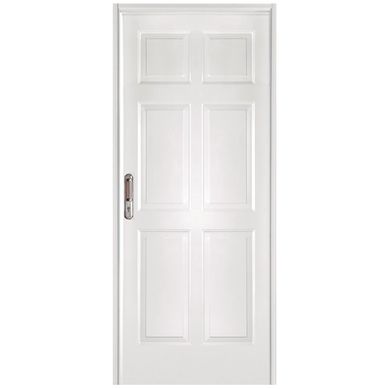 Kit Puerta Exterior Acero galvanizado 90x200 cm 6 PANELES Blanco