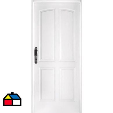 Kit puerta acero 4panel blanco80x200 derecha