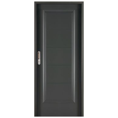 Kit Puerta Exterior Acero galvanizado 99x8 cm 5 Paneles Gris