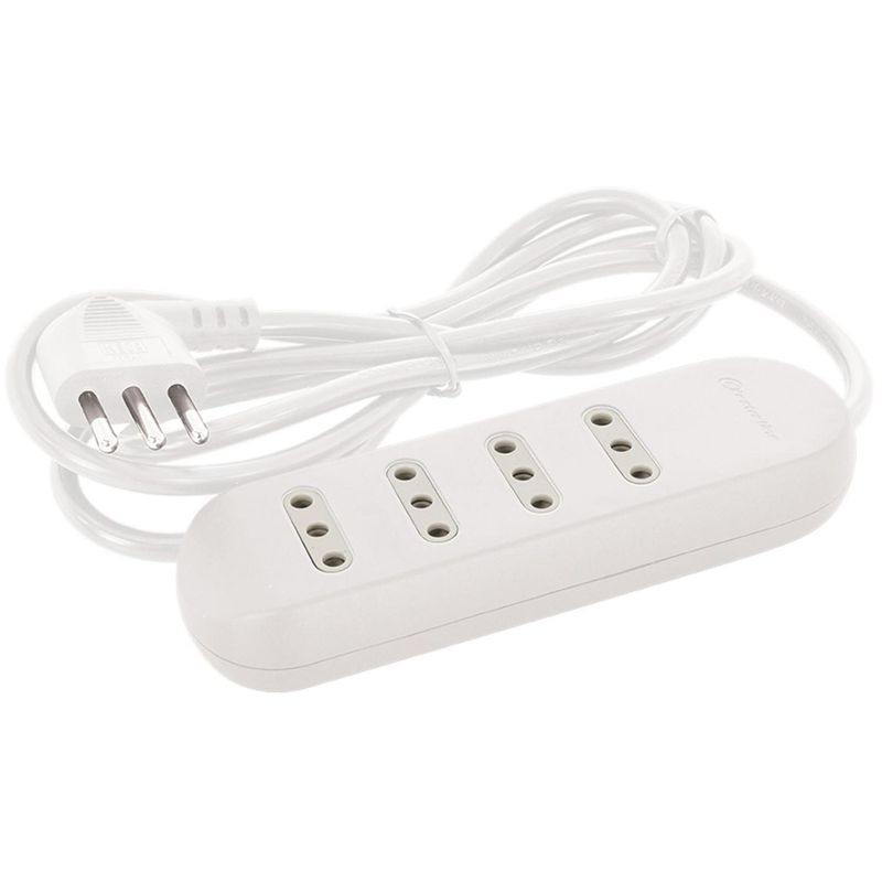 LEXO - Alargador Múltiple 2 USB 4 Toma(s) 1.5 m Blanco
