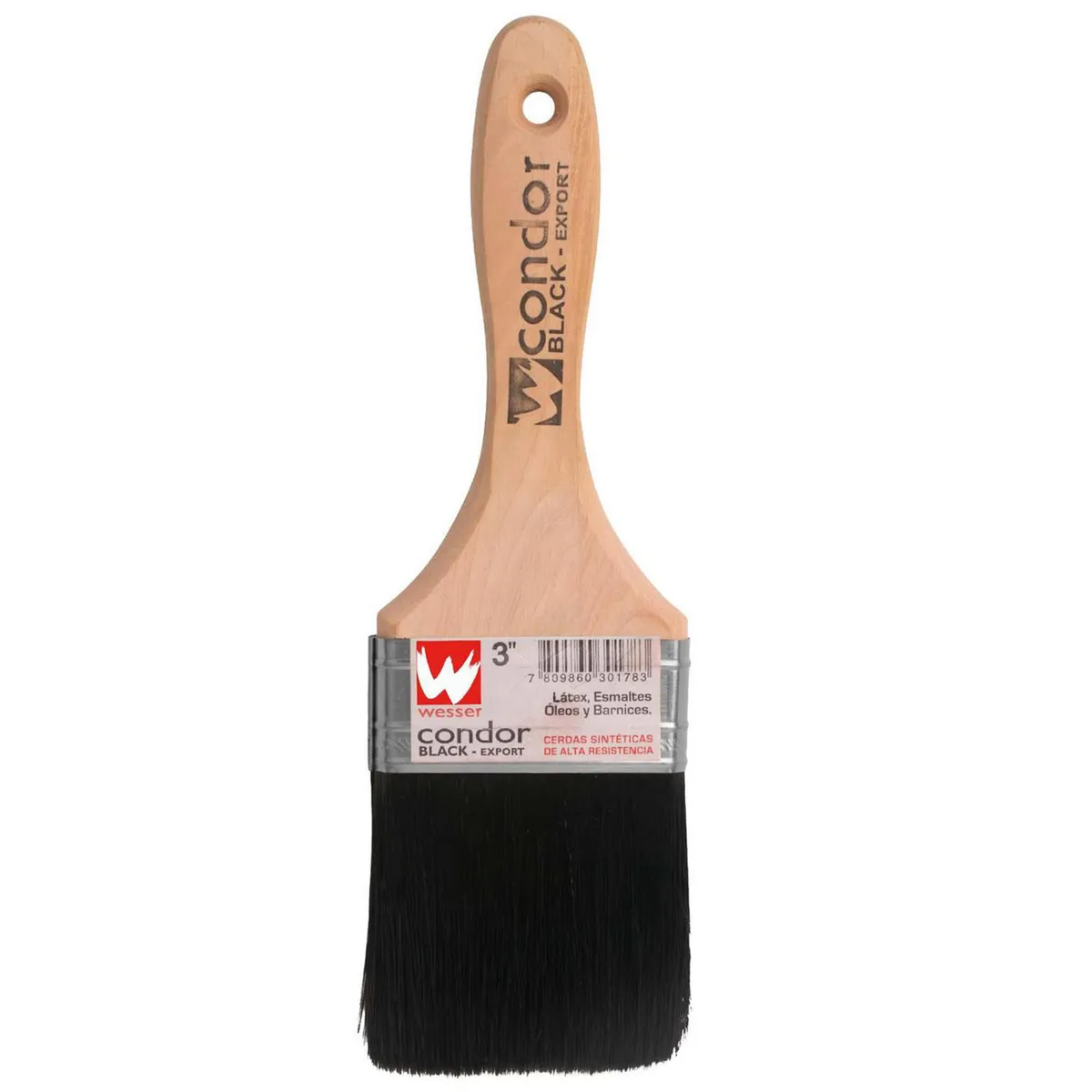 CONDOR - Brocha Condor Black 3" Profesional Para Pintura Y Acabados