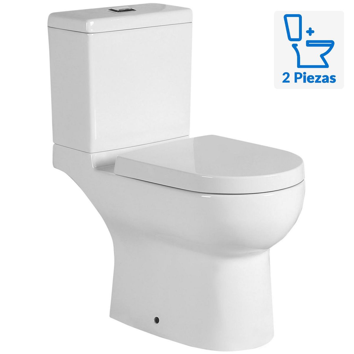 Toilet Two piece Santorini 20,5 cm 6 Litros Blanco, marca KLIPEN - Foto Principal