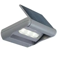 BYP - Aplique Solar Acero Inoxidable Gris/Plata 1 W