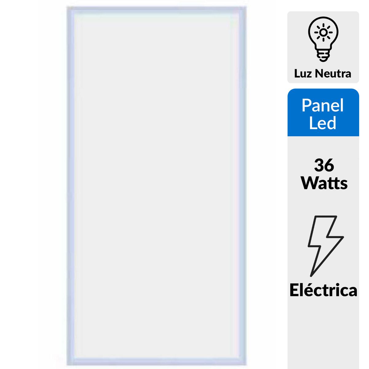BP ILUMINACION - Panel Led empotrado 36 W 1202X302mm color blanco