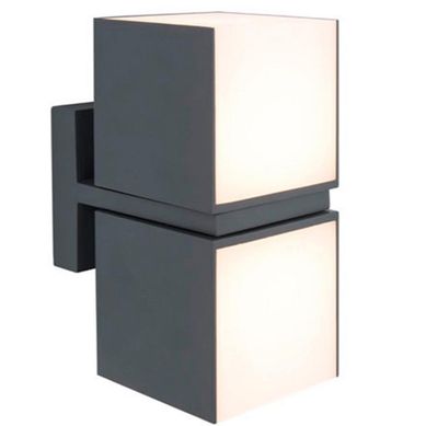 Aplique Lutec modelo Cuba 2 luces negro 23W 1000LM 3000K IP54