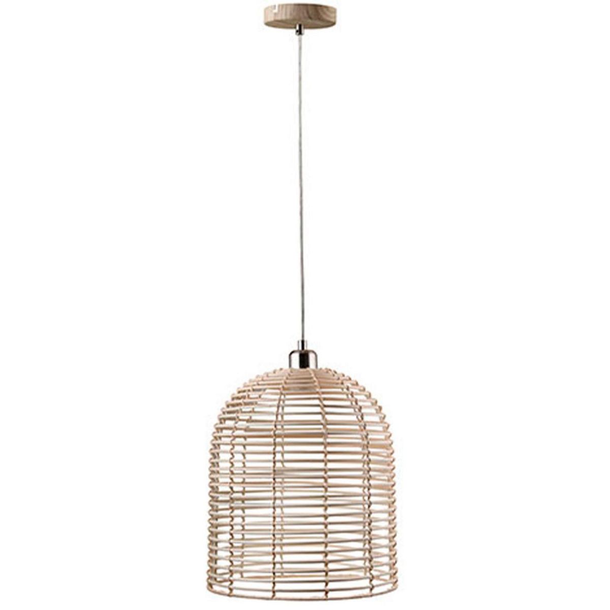 BP ILUMINACION - Lámpara Colgante Mimbre Beige