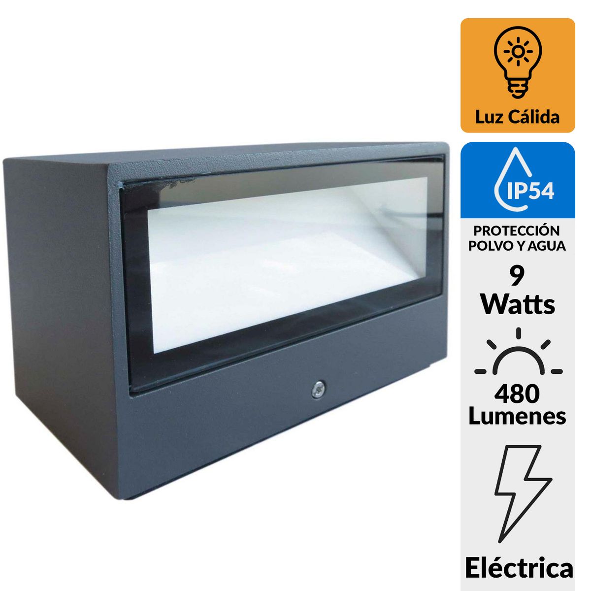 BP ILUMINACION - Apliqué Exterior 9 W 480 lm Luz Cálida