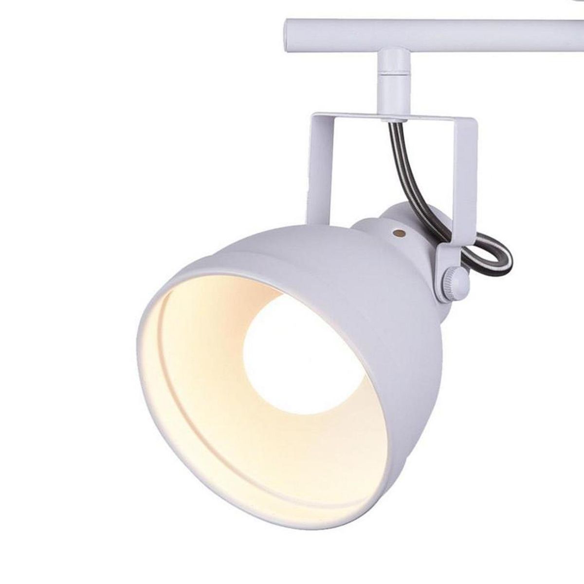 BP ILUMINACION - Barra tubo 2 luces E27 cosmos blanco mate