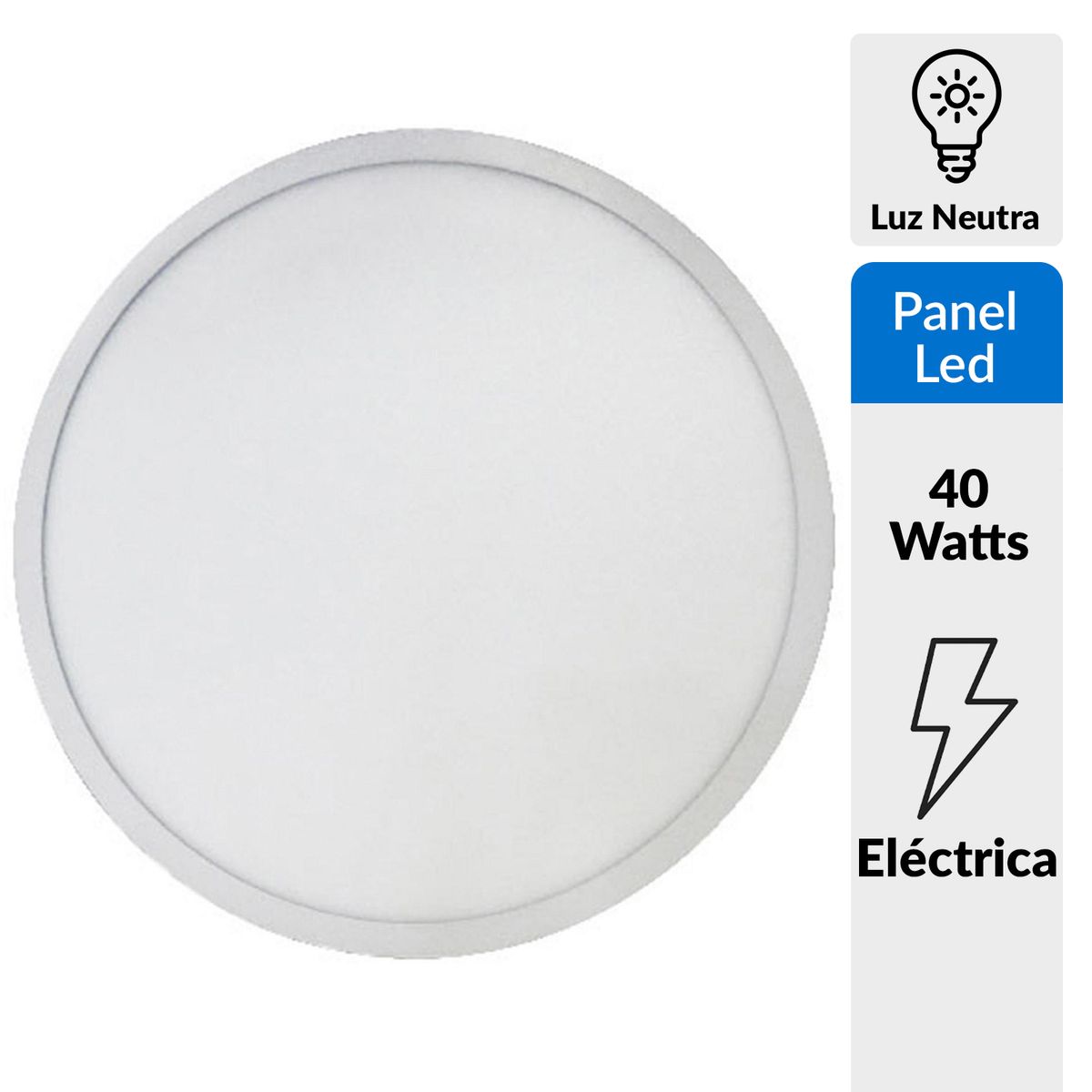 BP ILUMINACION - Panel Led colgante circular 40 W 4000K diámetro 600mm