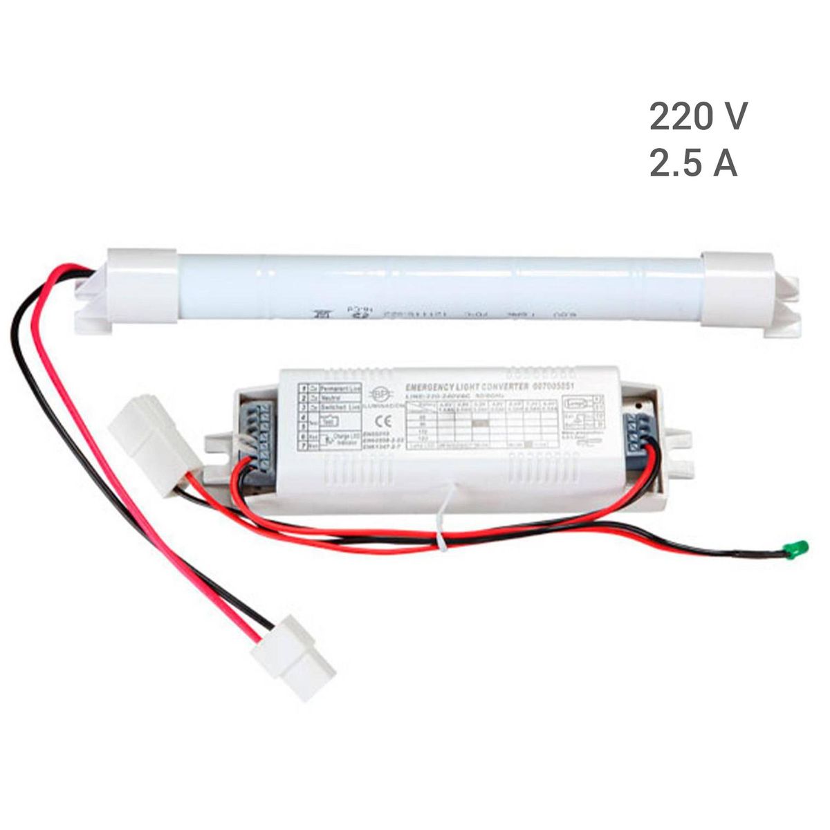 BP ILUMINACION - Kit emergencia Led directo 220 V 6.0V/2.5A