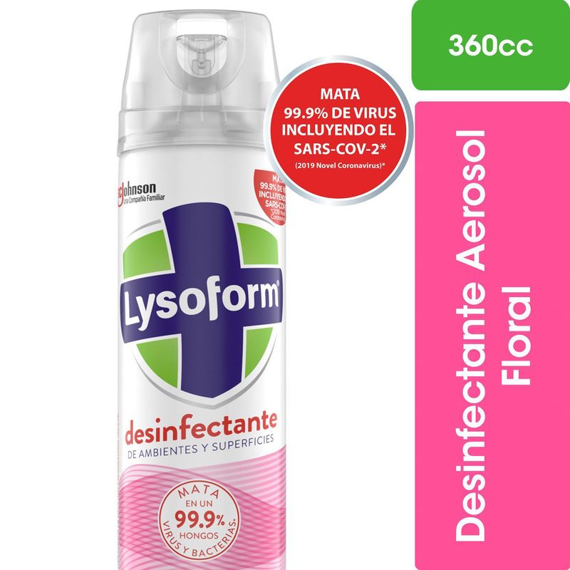 LYSOFORM - Desinfectante Aerosol Floral 360 cc