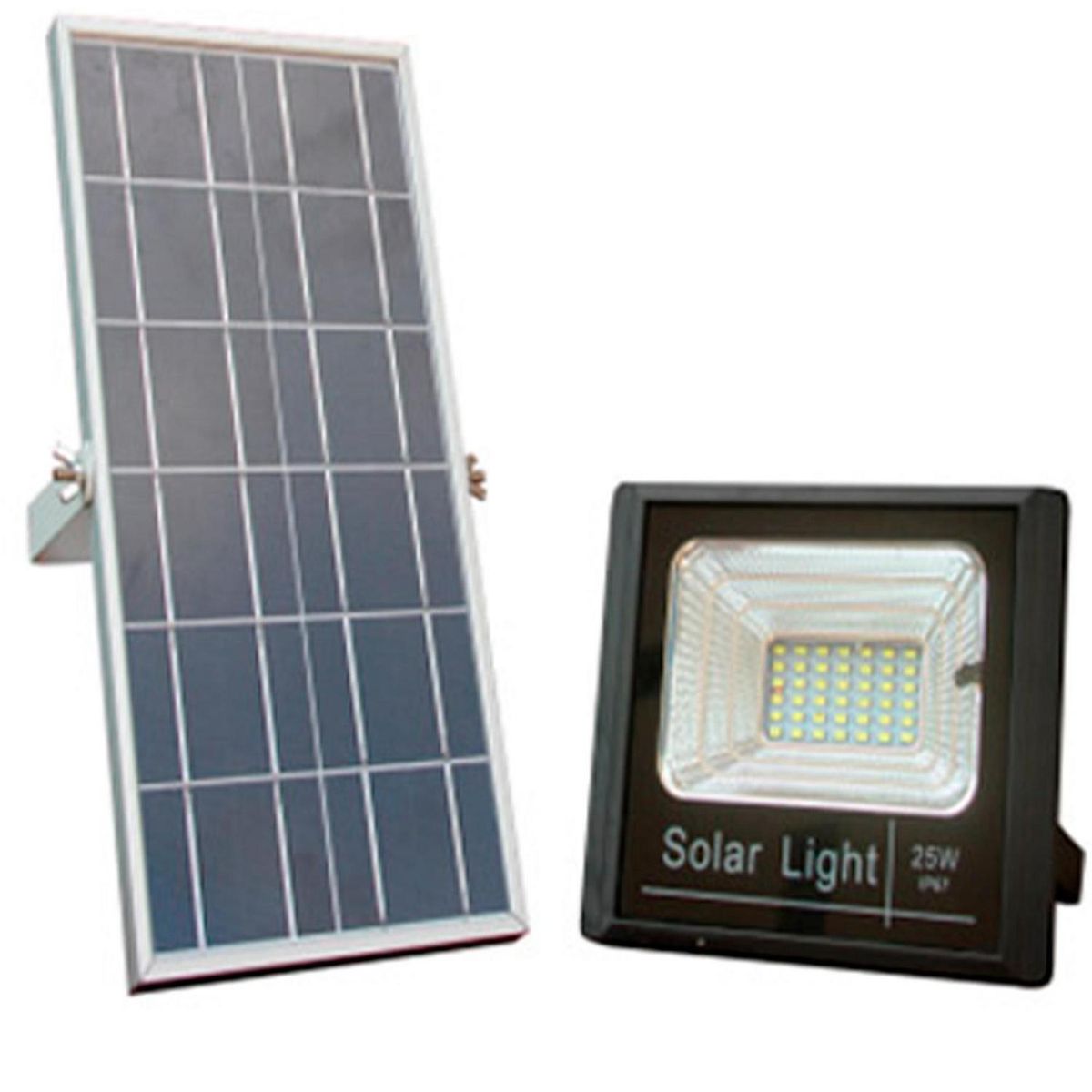 BP ILUMINACION - Luminaria Solar con Panel Solar Externo 25 W 464 lm Luz Día