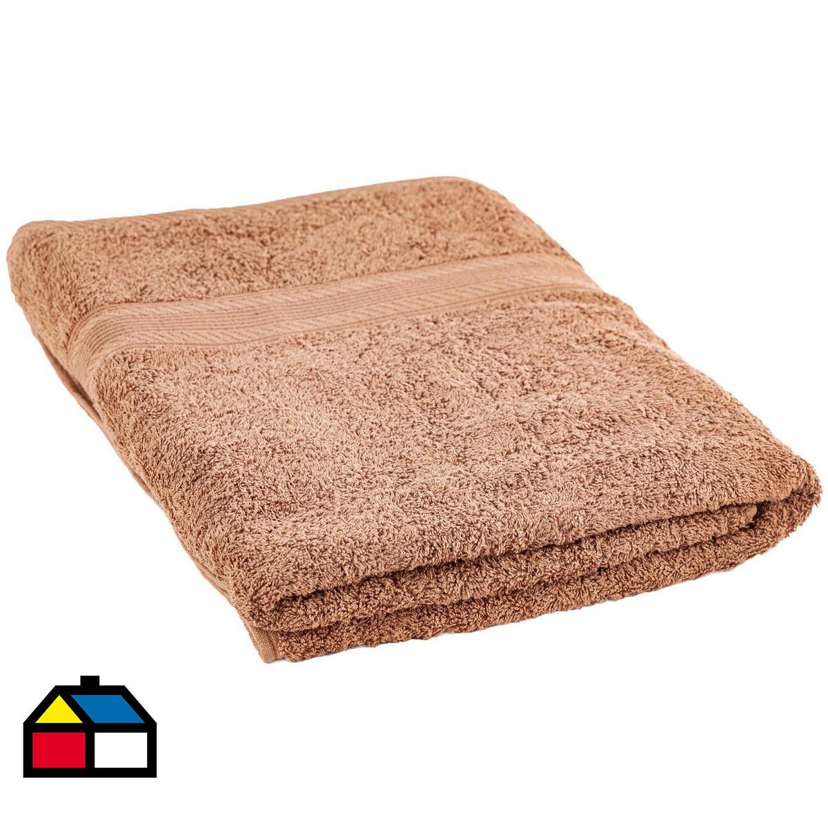 LOURDES - Toalla de Cuerpo 500 gr Algodón 90x150 cm Café