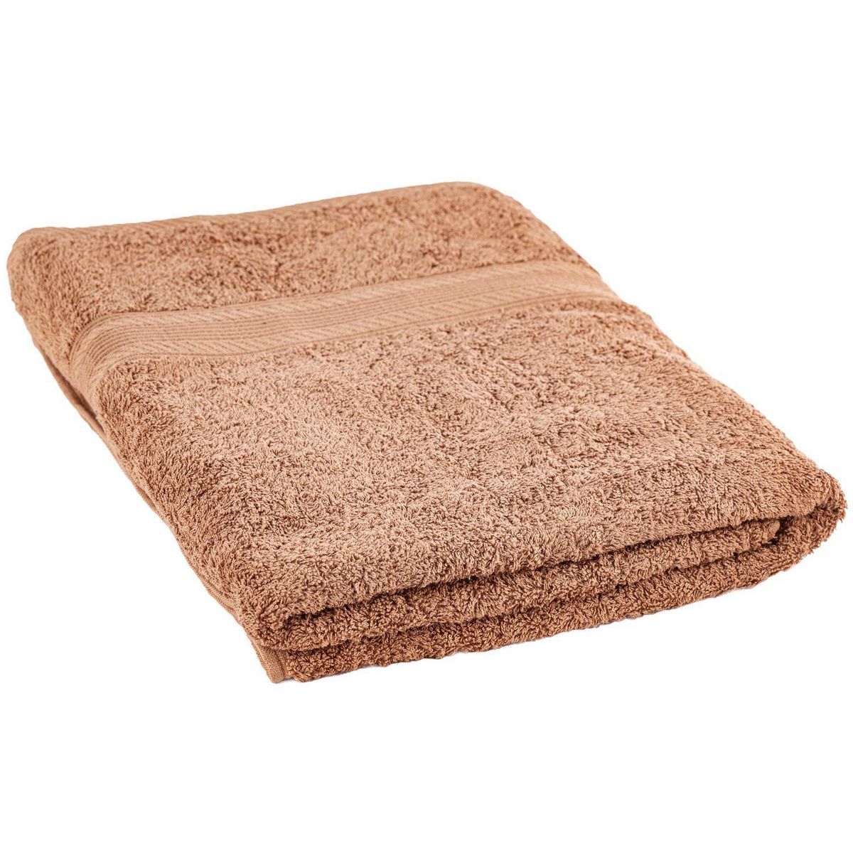 LOURDES - Toalla de Cuerpo 500 gr Algodón 90x150 cm Café