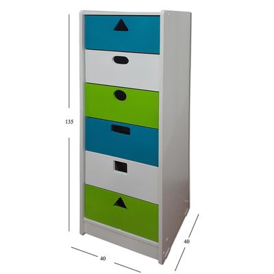 Imagen 2 del producto Cajonera 6 Cajón(es) Geometric 40x135x40 cm Verde