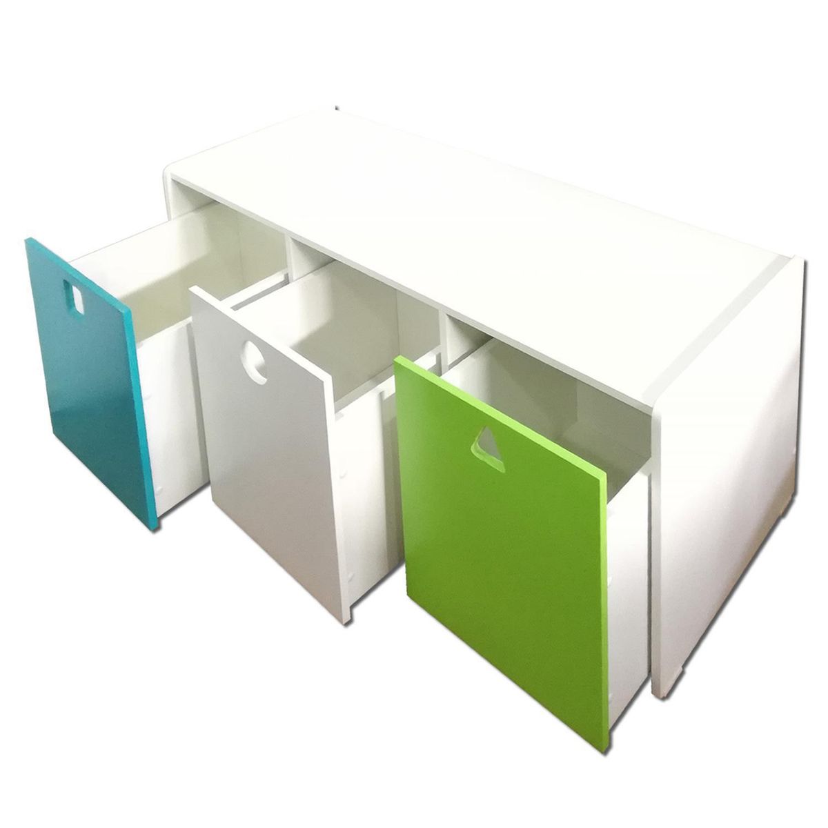 MUEBLES KIDS - Juguetera 3 Cajón(es) Geometrica 120x50x50 cm Calipso