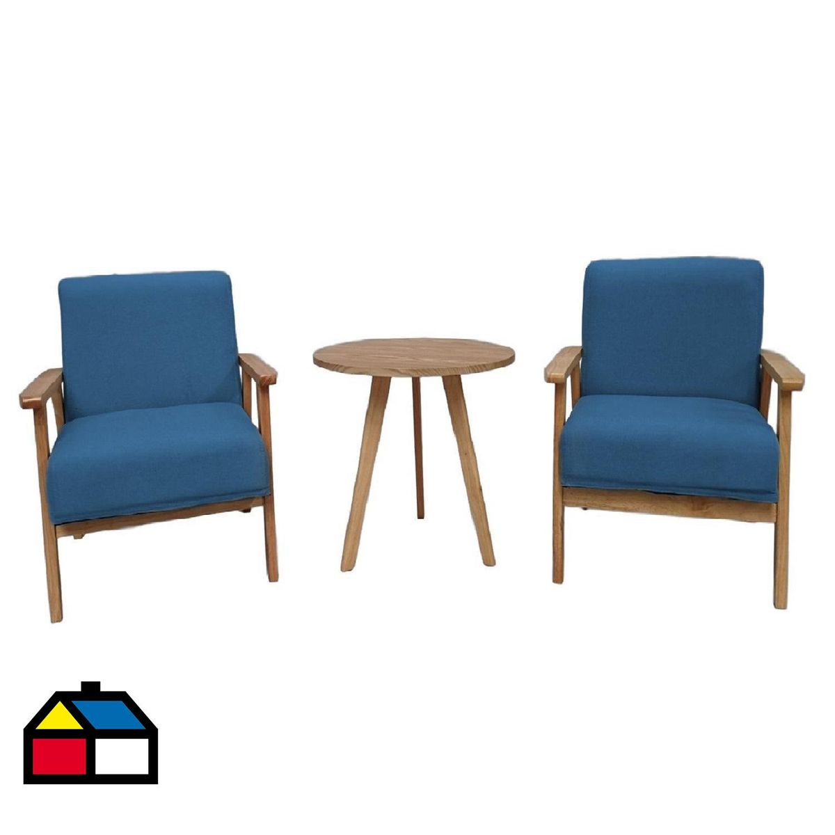 EL BARCO - Juego de Balcón de Terraza Nature 2 Personas Azul claro