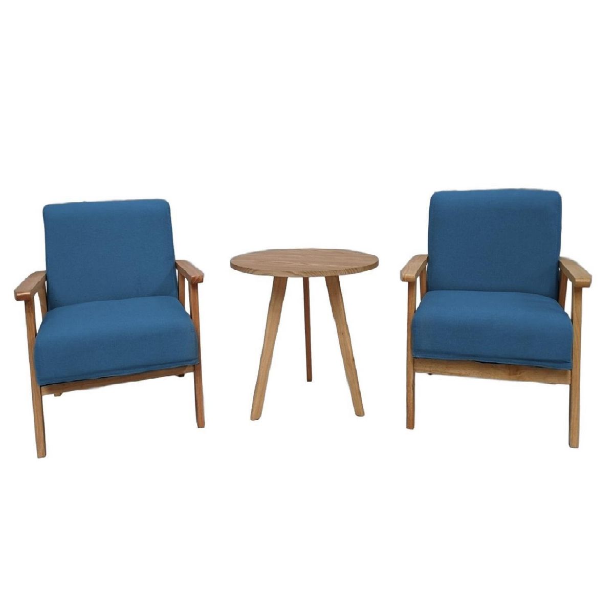 EL BARCO - Juego de Balcón de Terraza Nature 2 Personas Azul claro