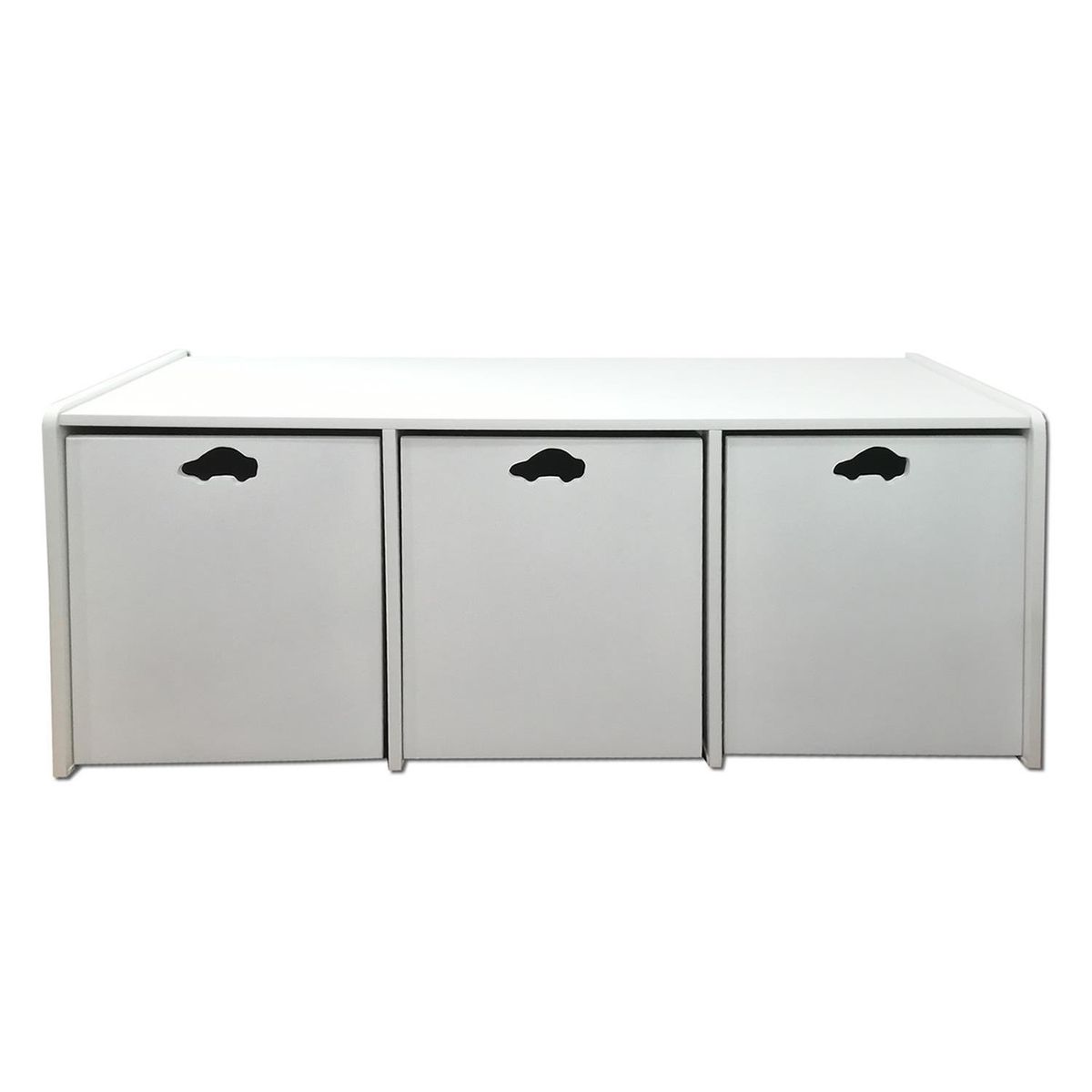 MUEBLES KIDS - Juguetera 3 Cajón(es) Auto 120x50x50 cm Blanca