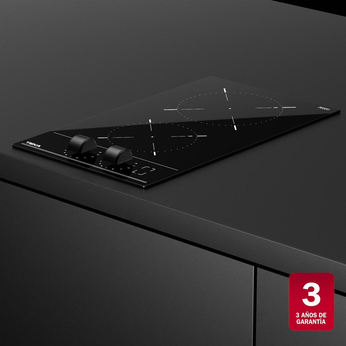 TEKA - Encimera Vitrocerámica 2 Platos Negro TBC 32000 XFL BK