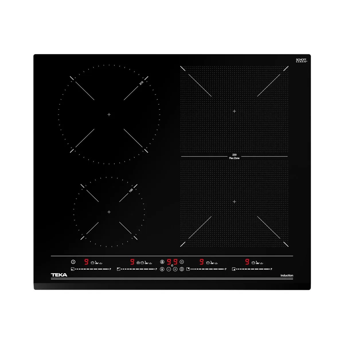 TEKA - Encimera Inducción 4 Platos Negro IZF-64440 MSP BK