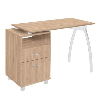 Imagen 2 del producto Escritorio 2 cajones puerta metal 110x50x120 cm Jerez