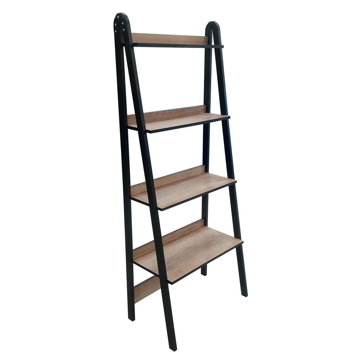 AGM - Estante Worki Madera 4 Nivel(es) 64x160x38 cm Negro/Roble