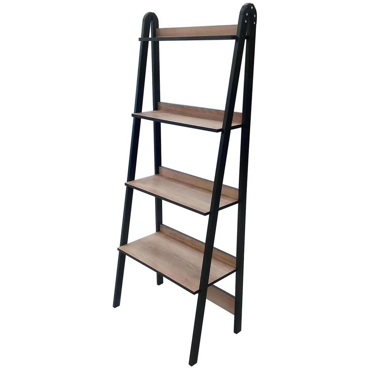 AGM - Estante Worki Madera 4 Nivel(es) 64x160x38 cm Negro/Roble